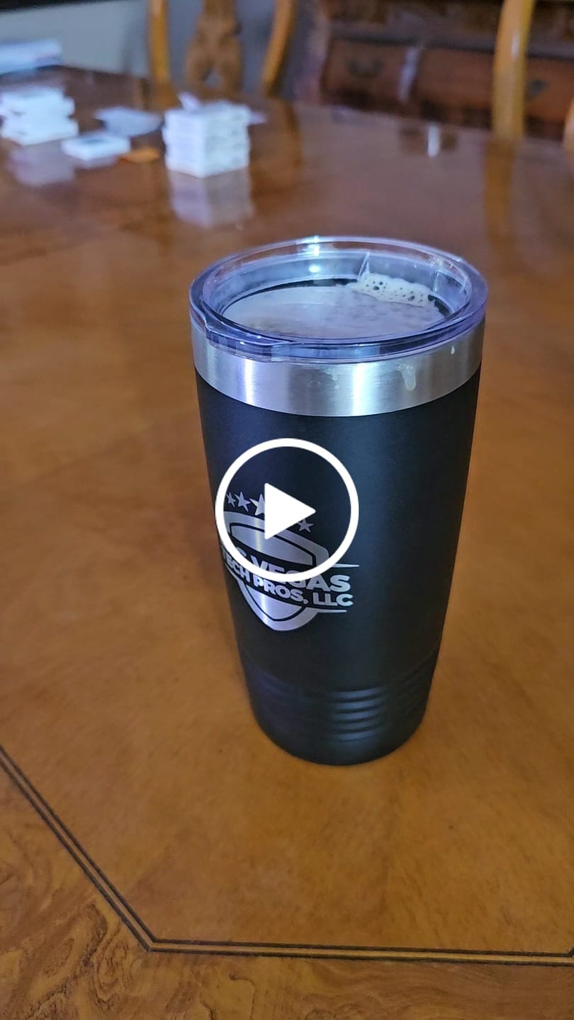 Customer video review of (12) 20 oz. Custom Engraved Tumblers