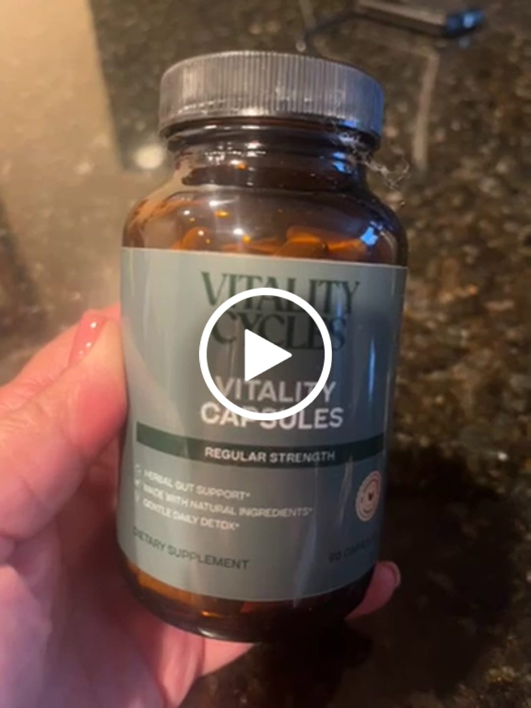 Customer video review of Regular Strength Vitality Capsules- Natural Gentle Colon Cleanse for Daily Use