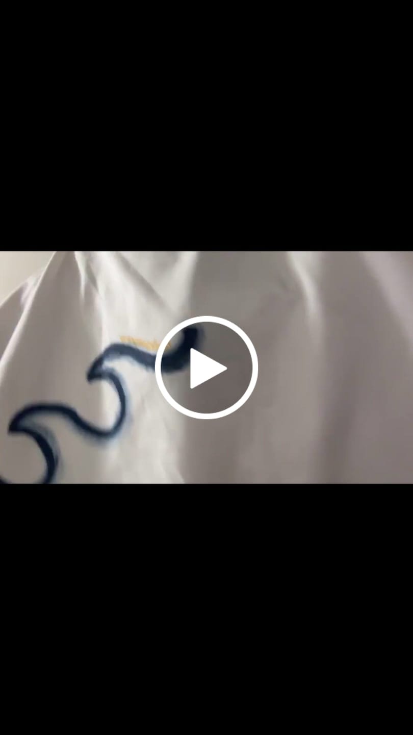 Customer video review of 'BEACH TIME' PAINTED SWEATSHIRT