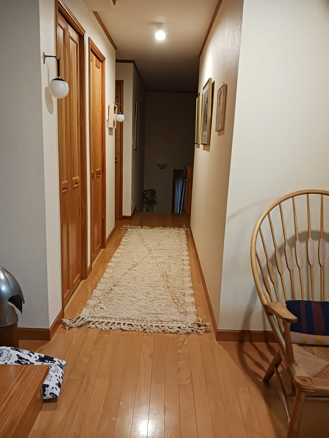 Customer photo review of Luxury Moroccan Wool Runner Rug – Subtle Geometric Lines