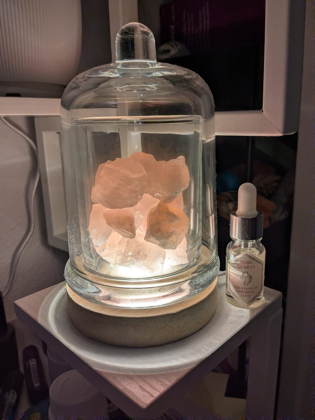 Customer photo review of Kristall-Diffusor Lampe mit LED – Duftöl Set in 5 Varianten