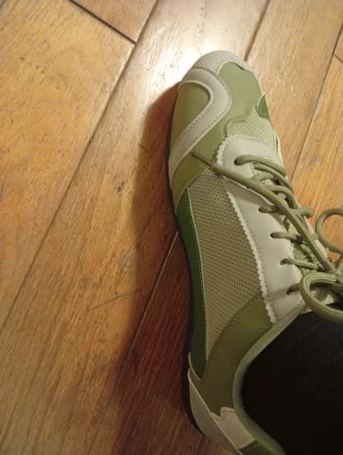 Customer photo review of Luca | Retro Colourblock Trainers