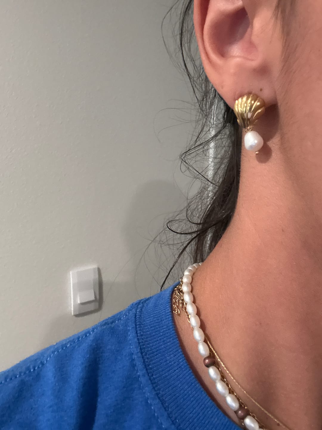 Customer photo review of Dawnshell Earrings (Bundle)