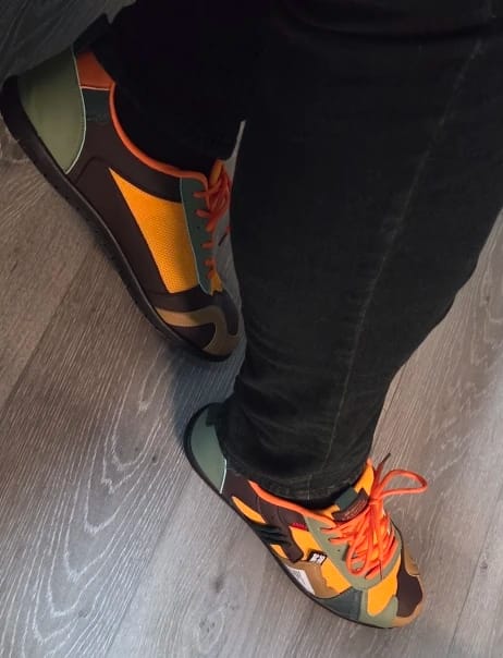 Customer photo review of Luca | Retro Colourblock Trainers