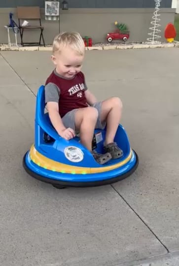 Customer photo review of Electric Bumper Car for Kids with Remote Controller