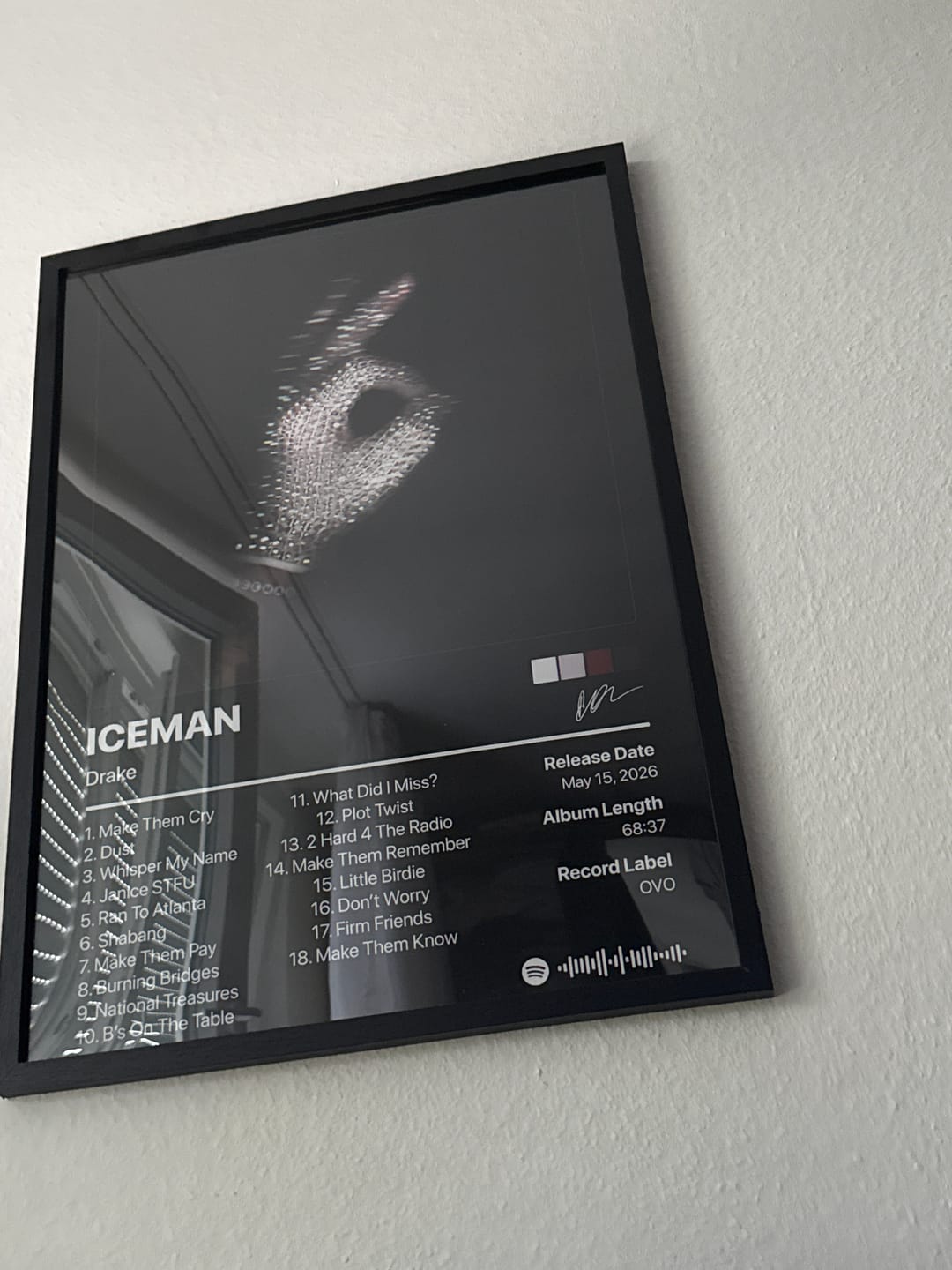 Customer photo review of Don Toliver OCTANE Album Poster