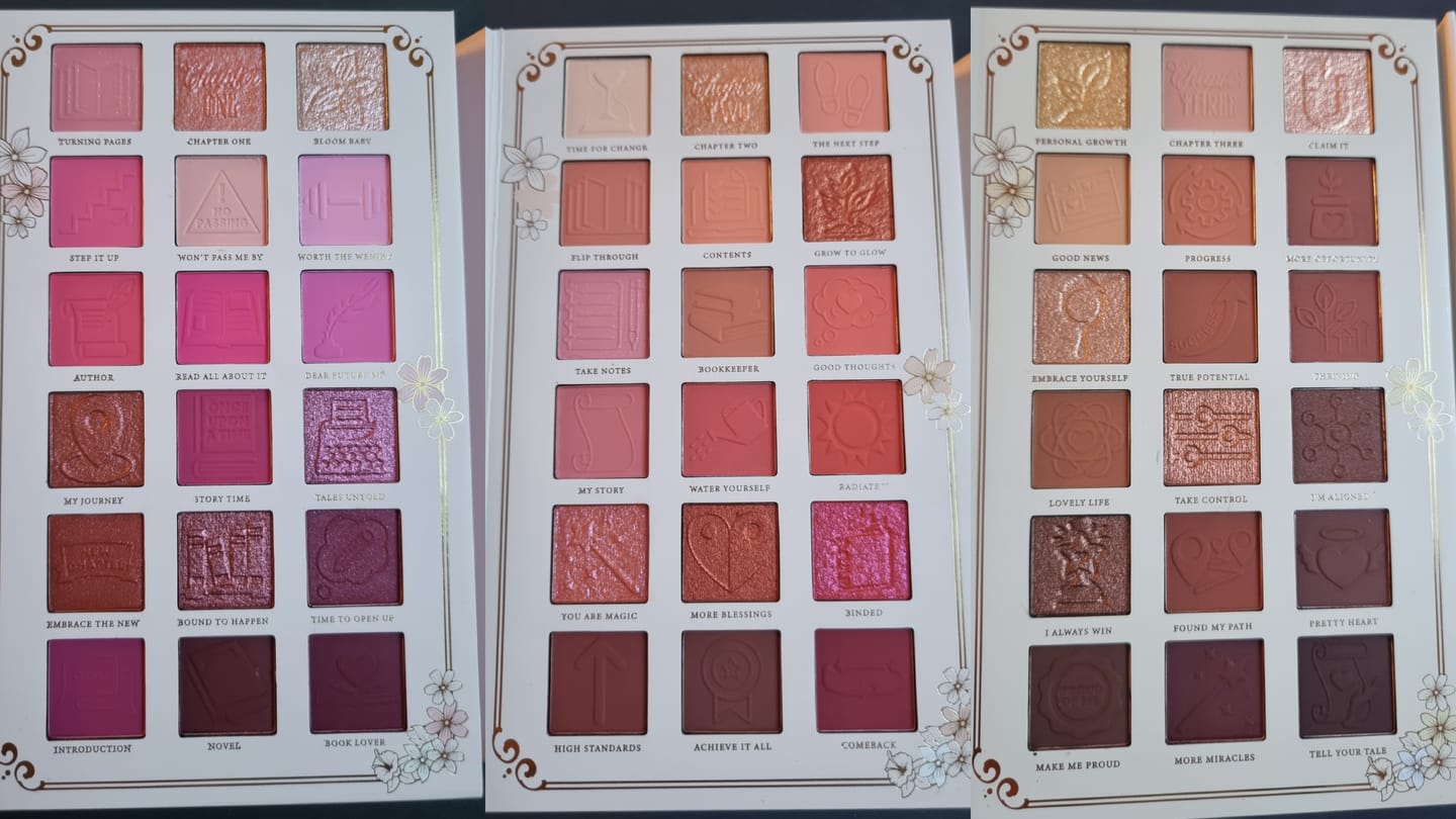 Customer photo review of A Brand New Chapter Palette - Chapter One