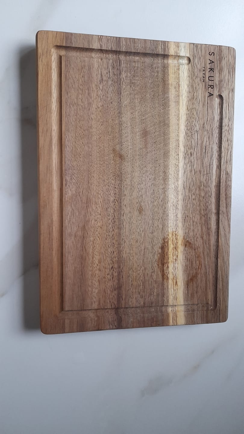 Customer photo review of Set X3 Tablas De Corte C/Base Sakura Sequence Edition Acacia