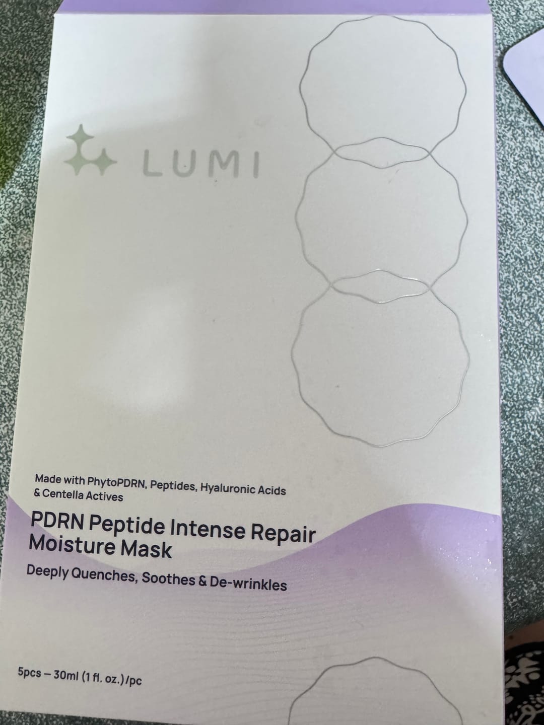 Customer photo review of PDRN Peptide Intense Repair Moisture Mask