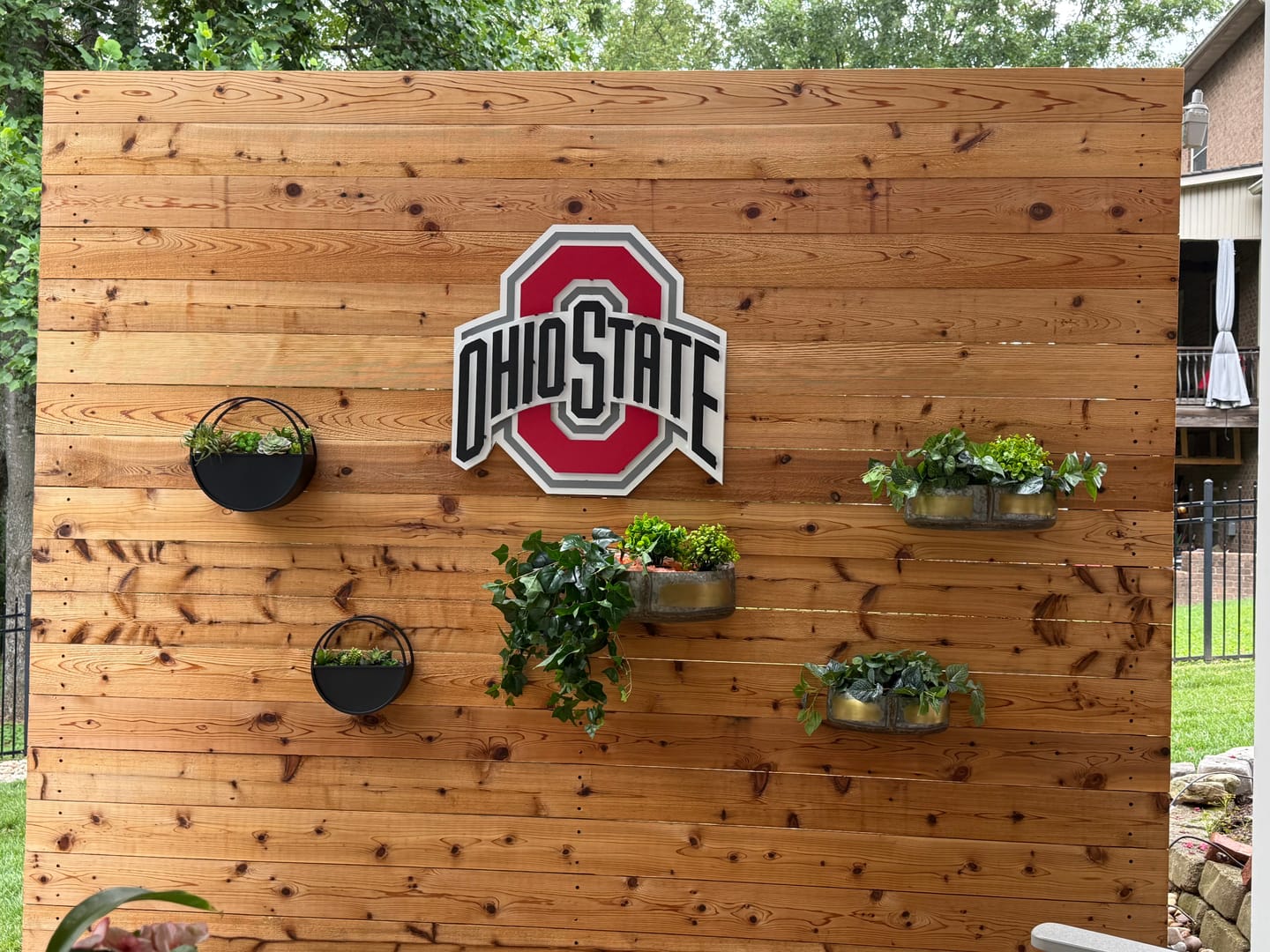 Customer photo review of The Ohio State 3D Metal Artwork