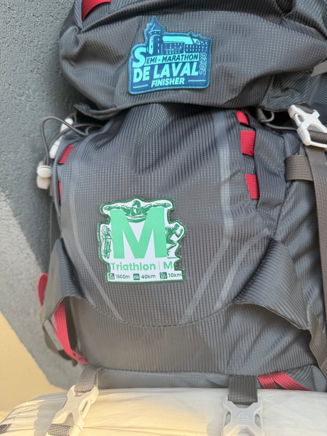 Customer photo review of Écusson Triathlon M