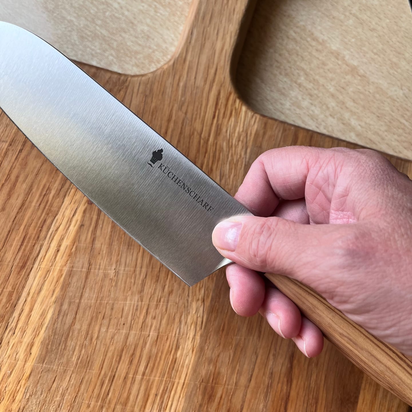 Customer photo review of Küchenscharf Santoku 16 cm (100% Solinger Handwerkskunst)
