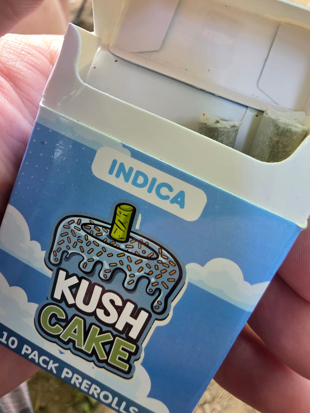 Customer photo review of Kush Cake - Pack of Pre-Rolls (10 Pack) - Indica