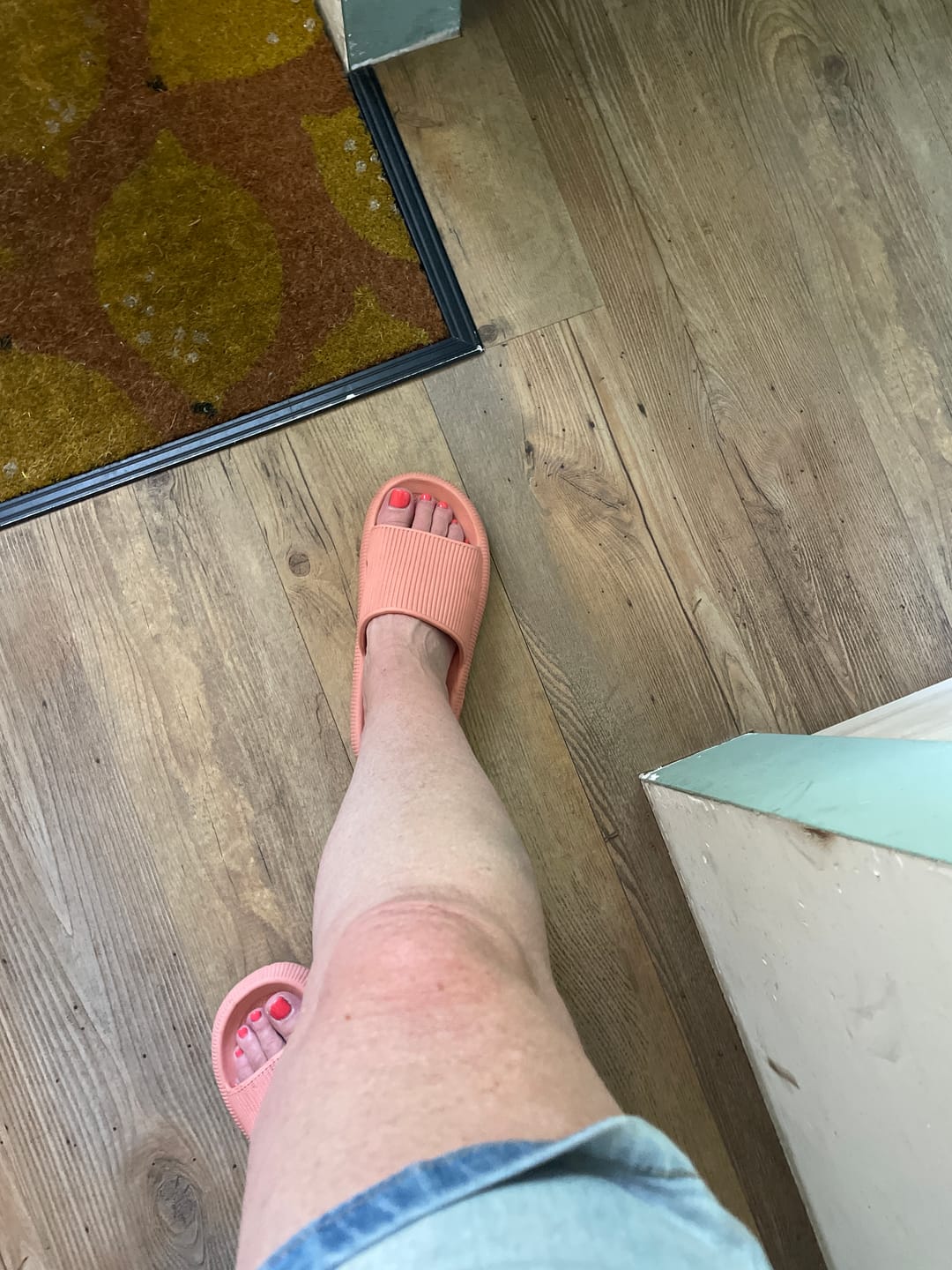 Customer photo review of HappyFlops Original Drop 002