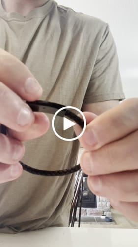 Customer video review of Leather Bracelet | 4MM