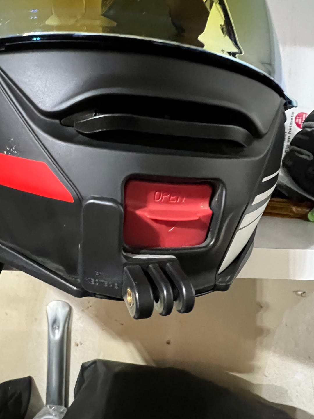 Customer photo review of Shoei Neotec 2 Camera Mount