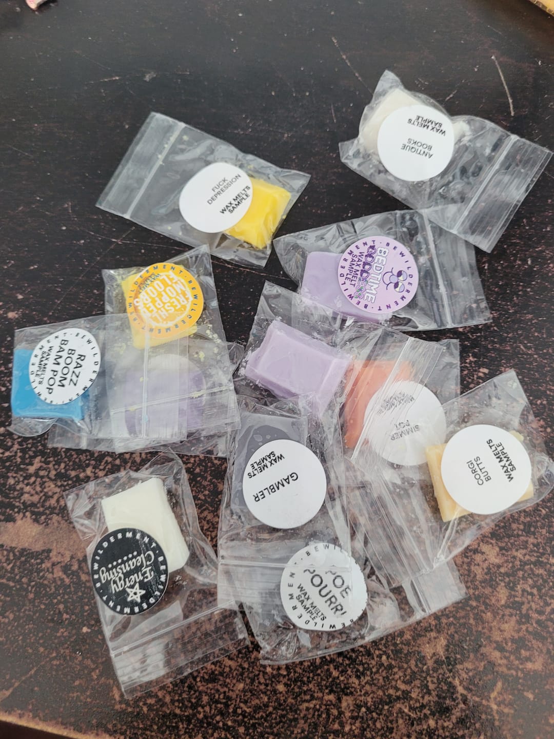 Customer photo review of Wax Sample Pack! 12x Mini-Samples