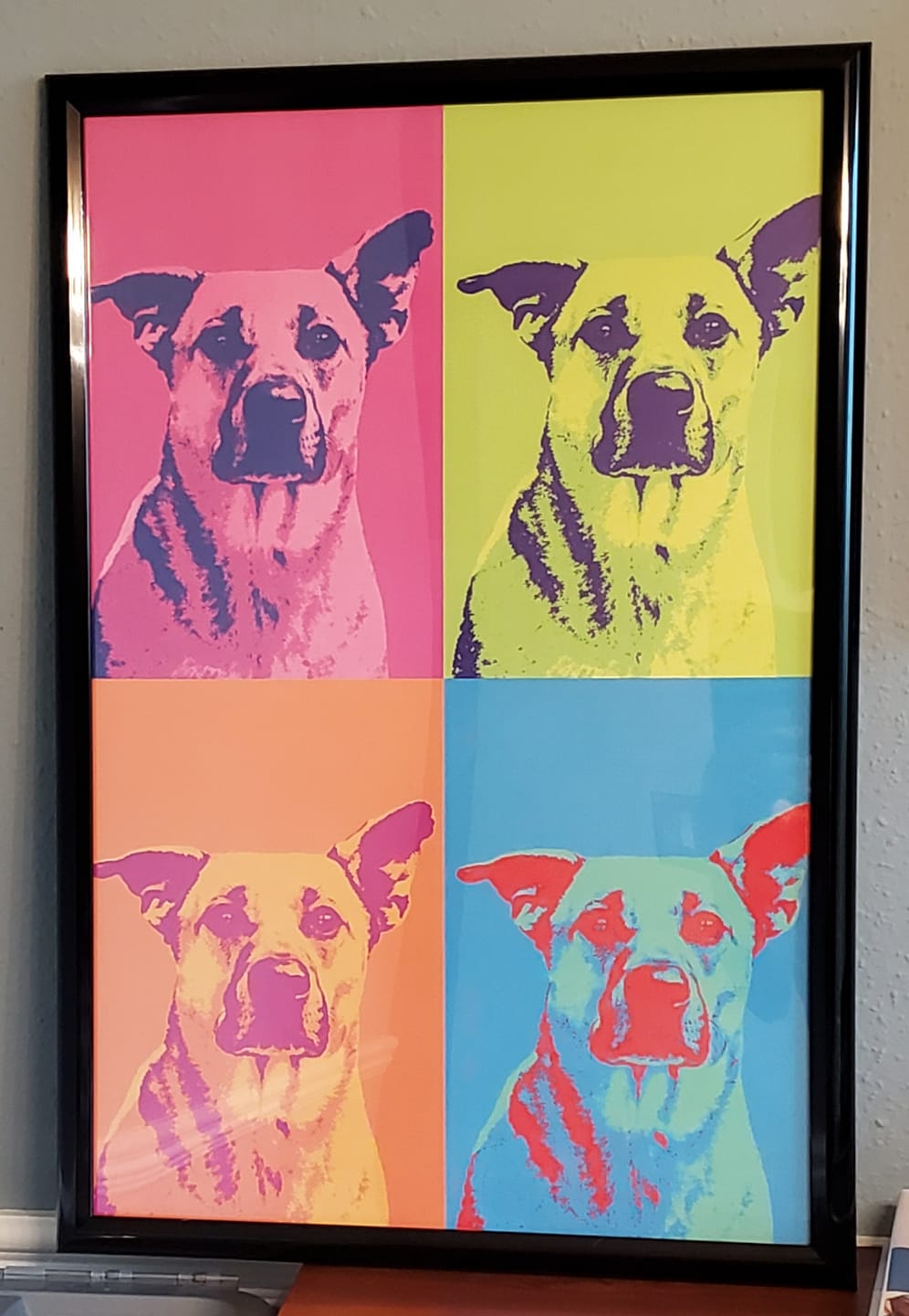 Customer photo review of Color Squares - Personalized Poster