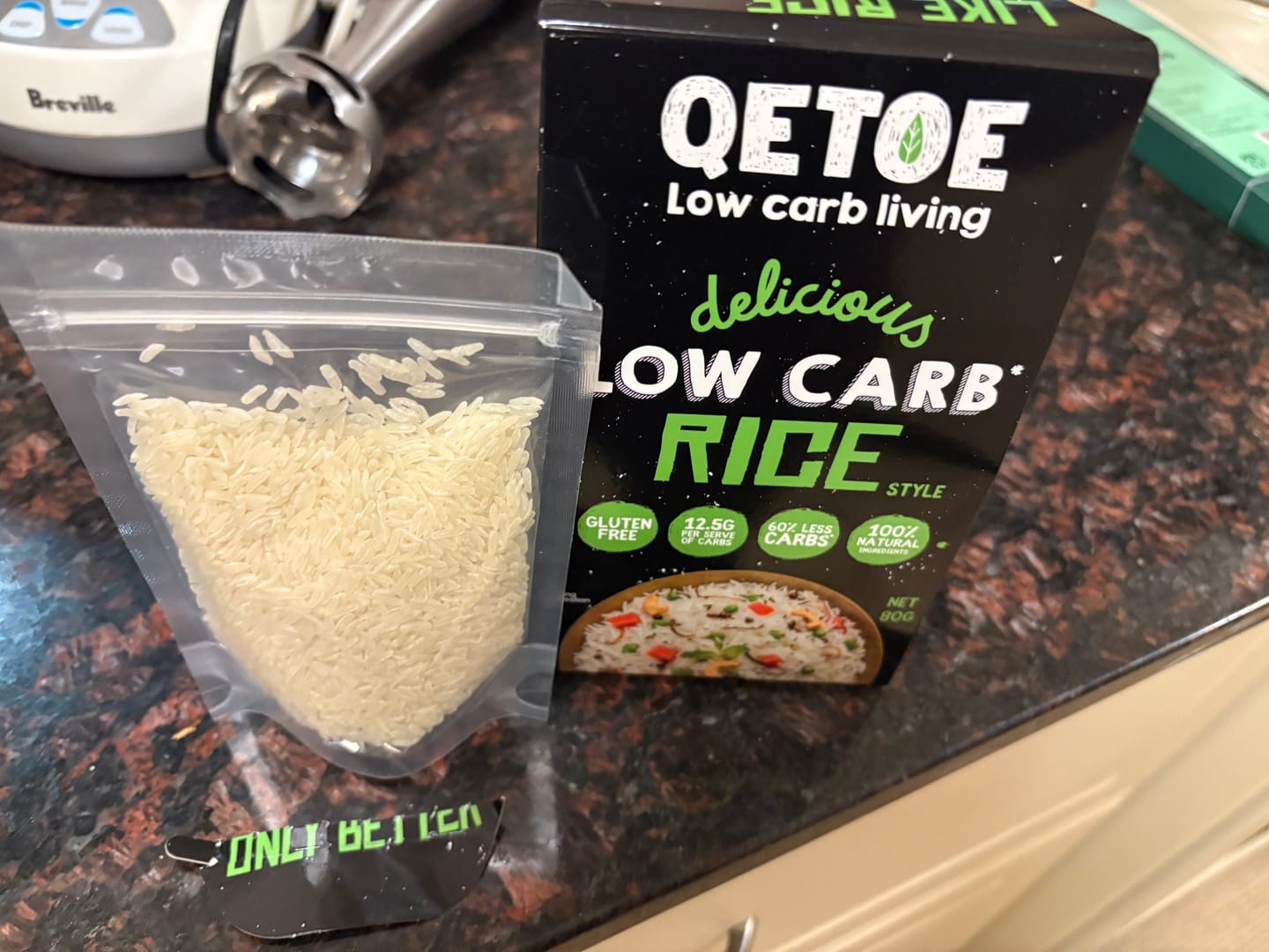 Customer photo review of RIQ002-Qetoe Low Carb Twin Pack Rice - 160g