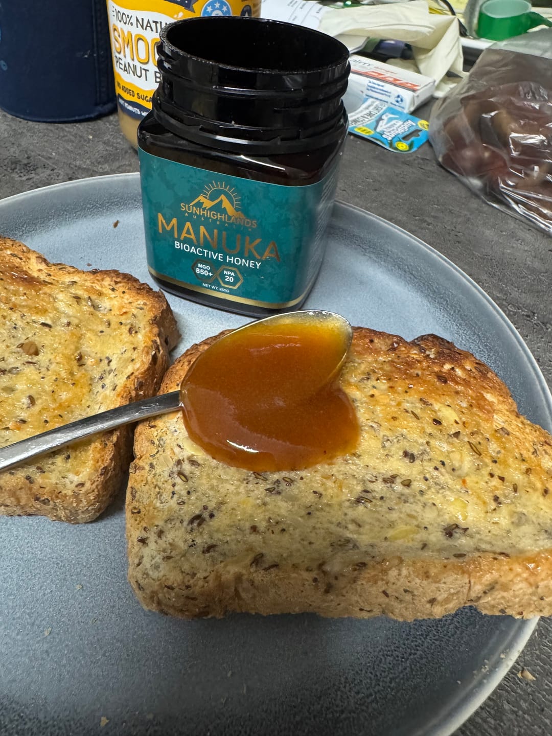 Customer photo review of Manuka Honey MGO 850+ (EQV UMF 20+) | 3 Jars of 250g | Prime Bundle