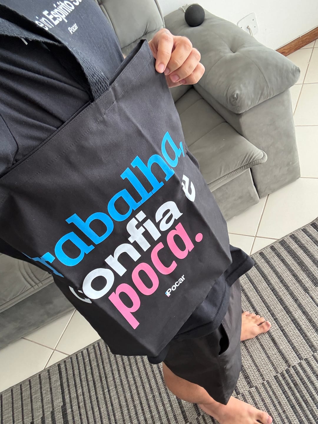 Customer photo review of Ecobag | Trabalha, Confia e Poca.
