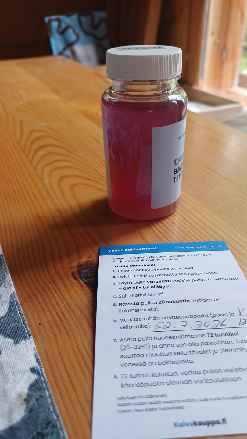 Customer photo review of Kaivoveden bakteeritesti