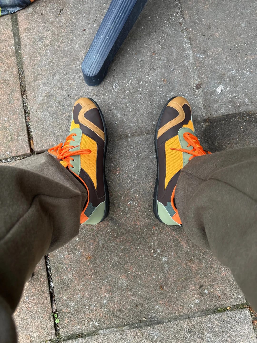 Customer photo review of Luca | Retro Colourblock Trainers