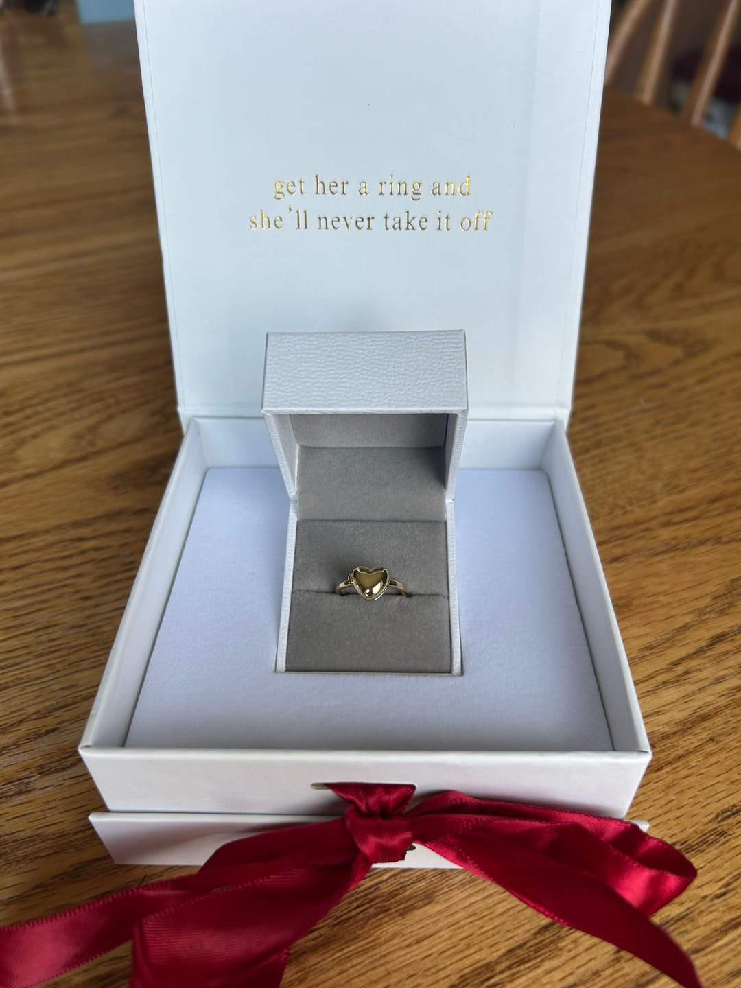 Customer photo review of Heart Locket Ring