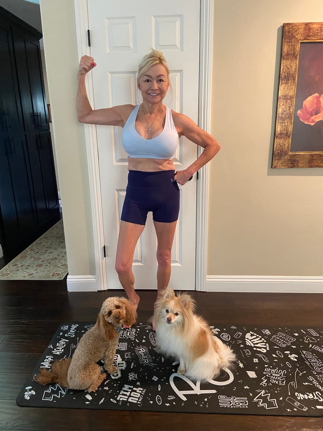 Customer photo review of DAYDREAM V-Scoop Neck Racerback Sports Bra