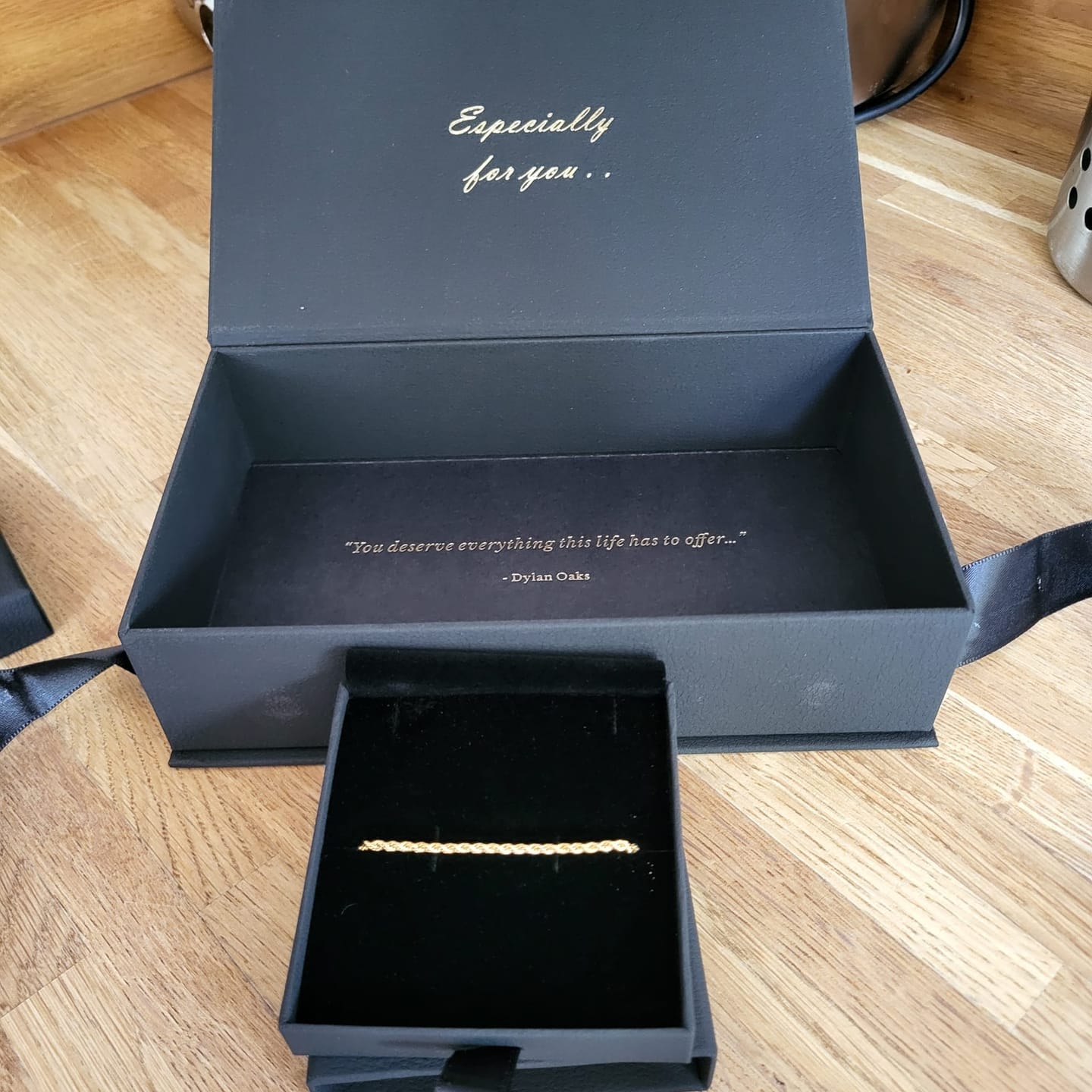 Customer photo review of Rope Chain Bracelet in Gold