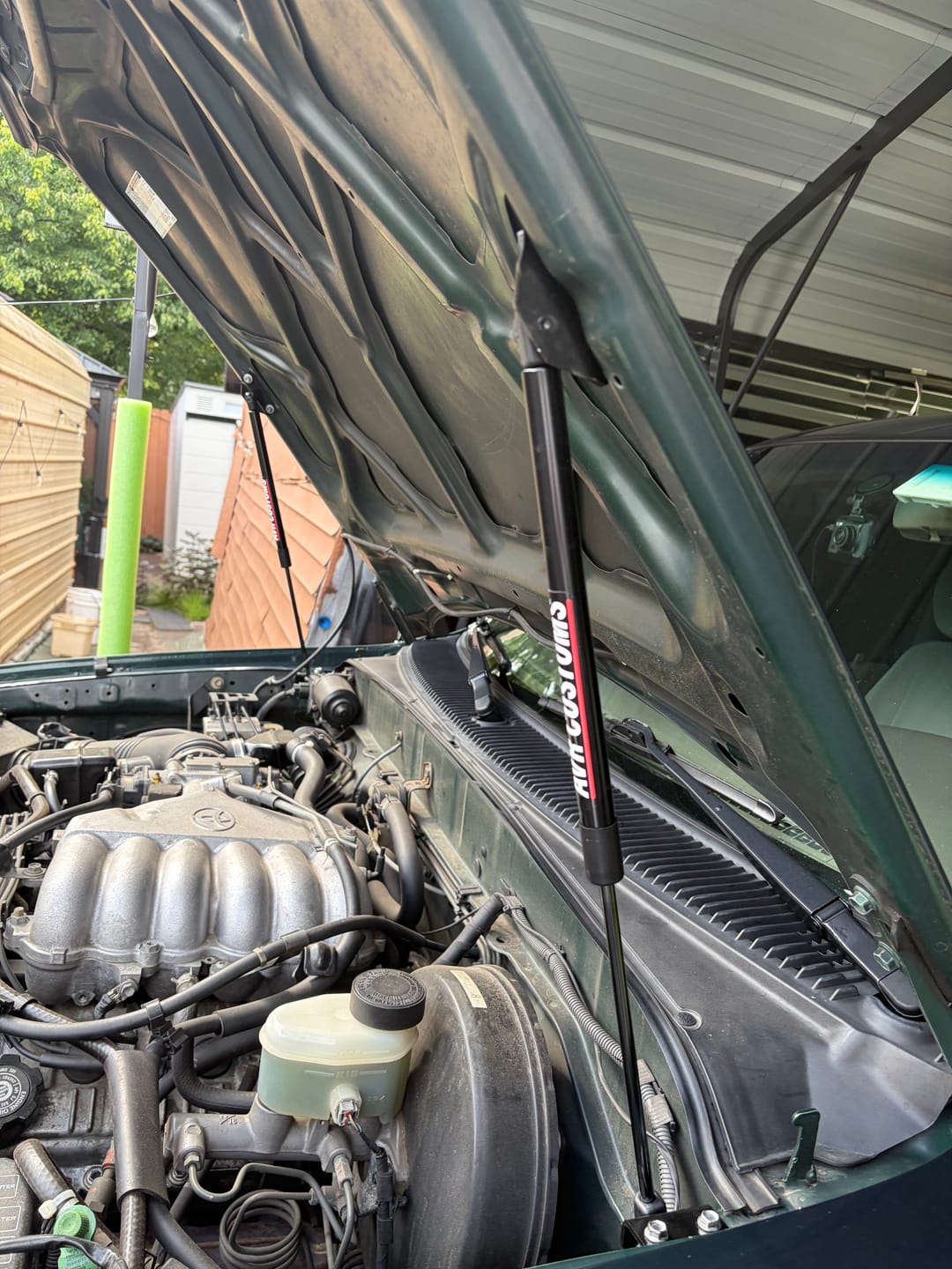Customer photo review of 1996-2004 Toyota Tacoma EZ Lift Hood Struts
