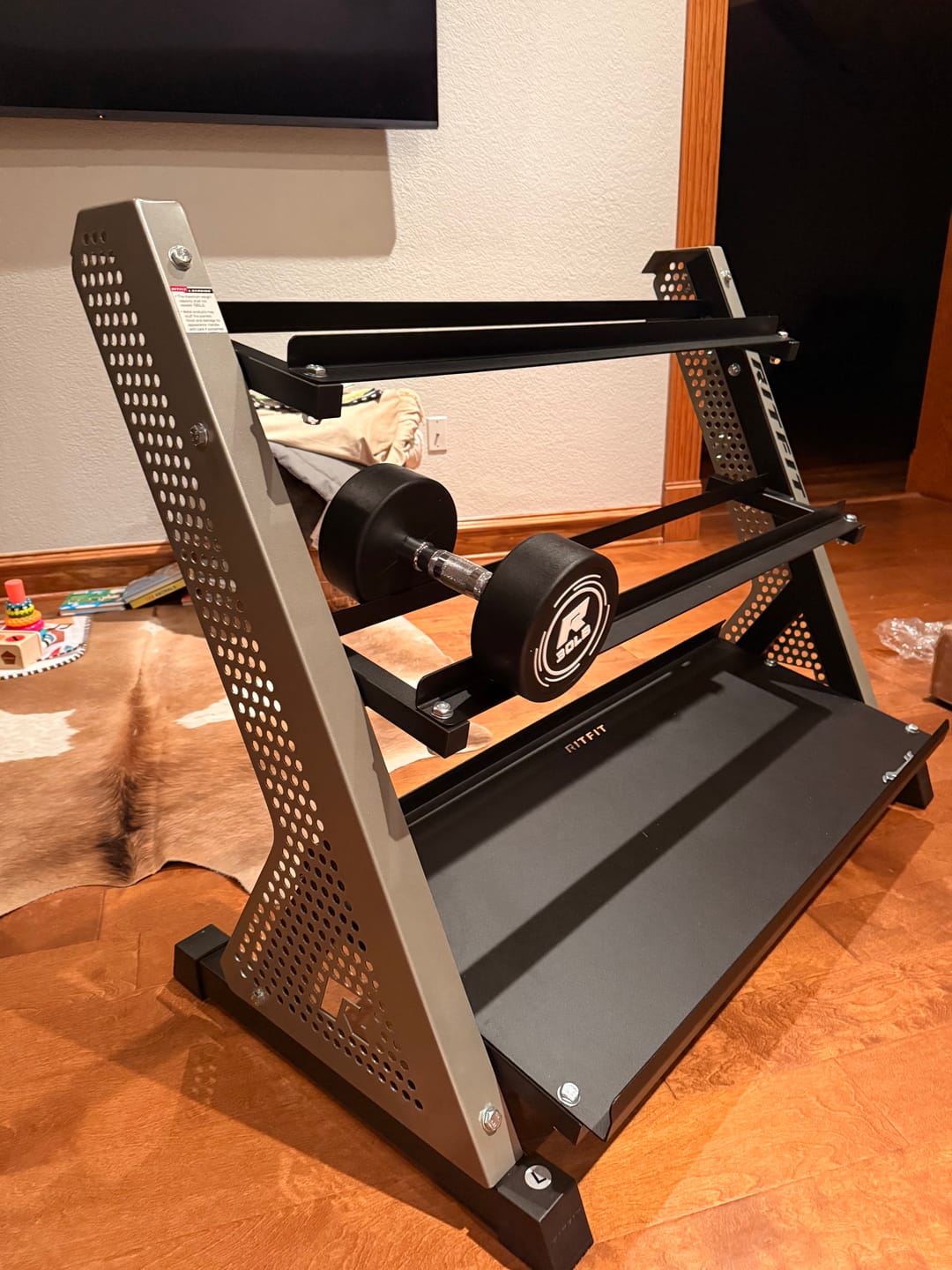 Customer photo review of RitFit PWR05 3-Tier Dumbbell Weight Rack
