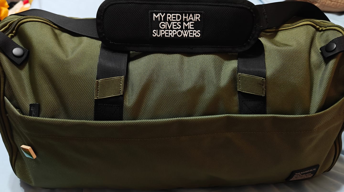Customer photo review of Olive – Garment Duffel