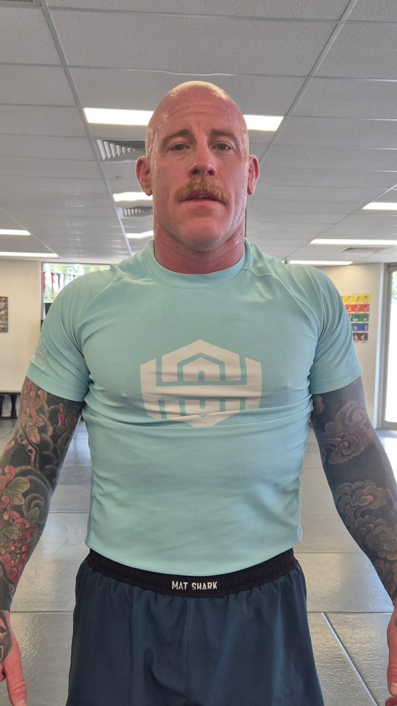 Customer photo review of Batch 01 SS Rash guard - Baby Blue