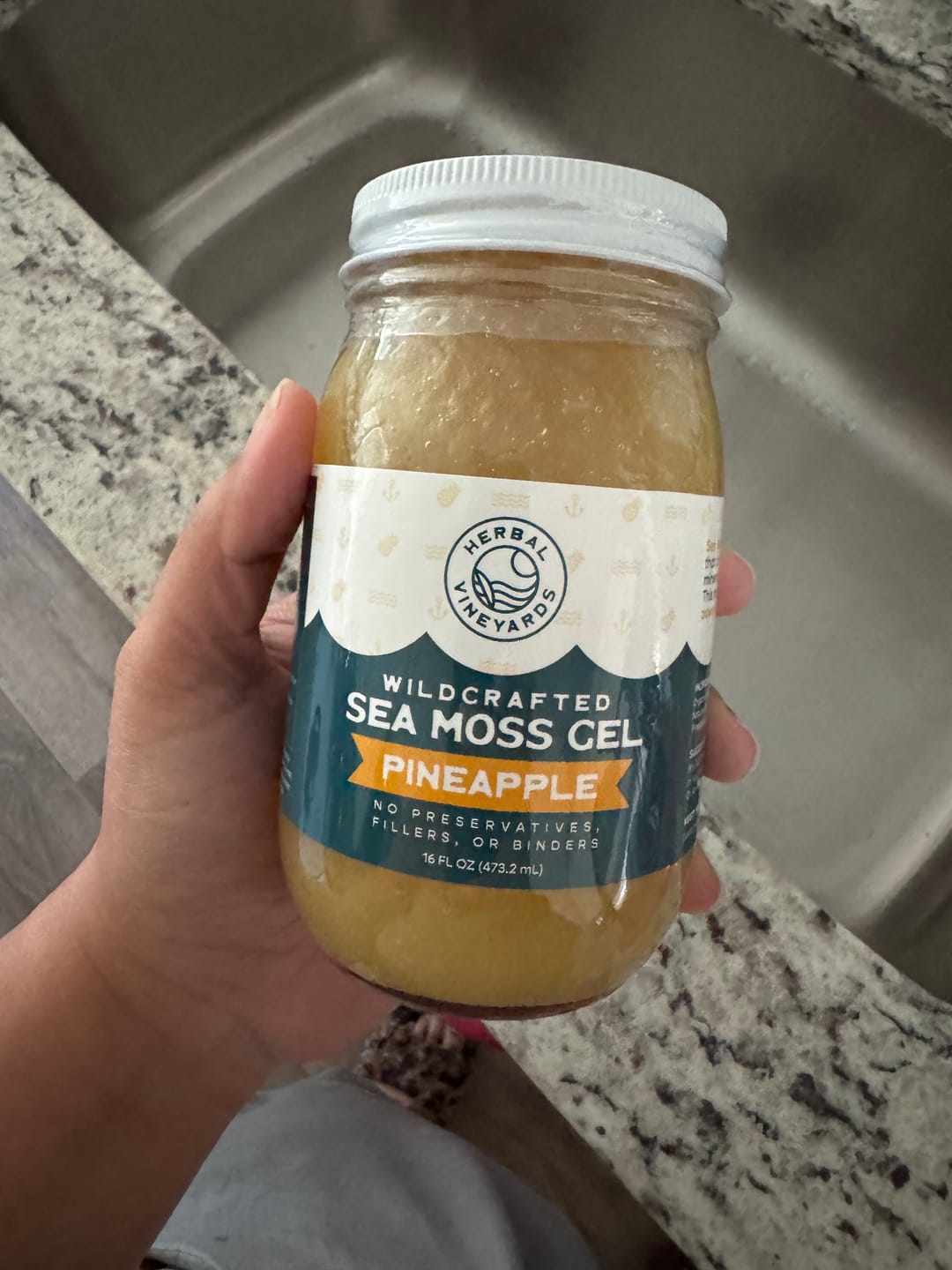 Customer photo review of EXCLUSIVE PINEAPPLE SEA MOSS GEL