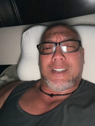 Customer photo review of Cloudii Comfort Align Pillow