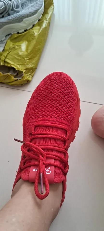 Customer photo review of Bella | Comfortable Orthopaedic Trainers