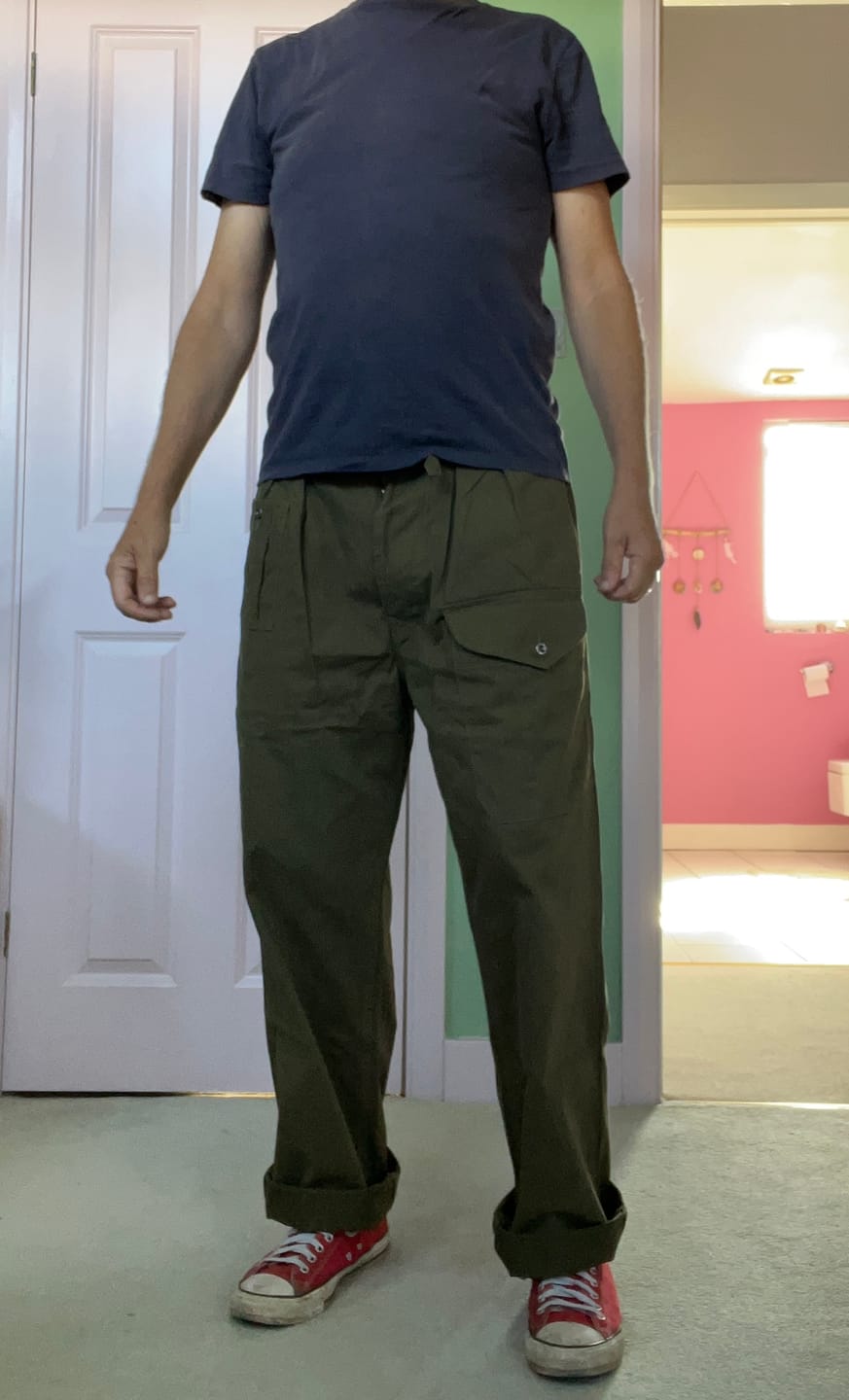 Customer photo review of 1943 British Army KD & JG Gurkha Bermuda Pants - Olive