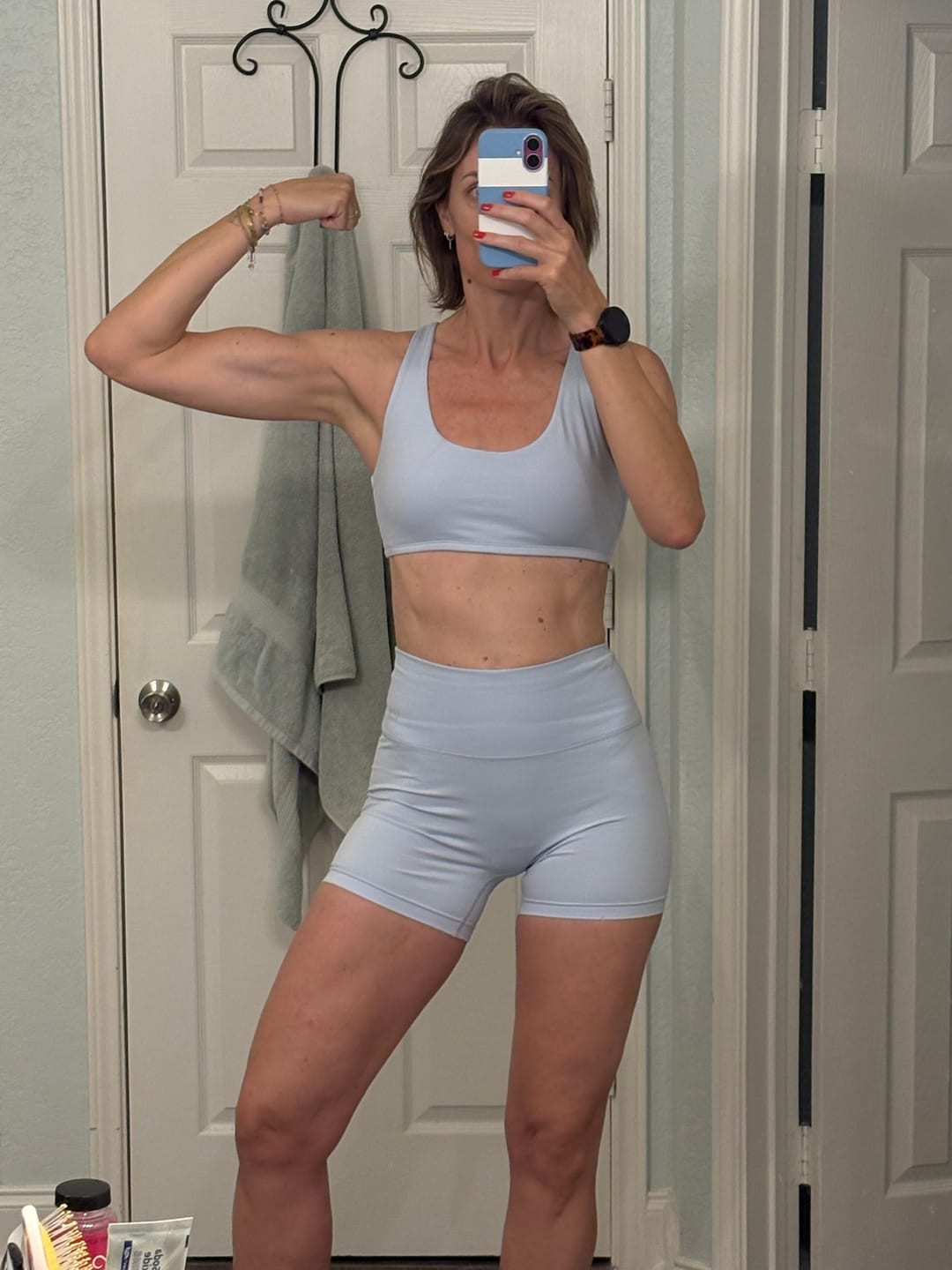 Customer photo review of DAYDREAM Perfect Scoop Neck Racerback Sports Bra