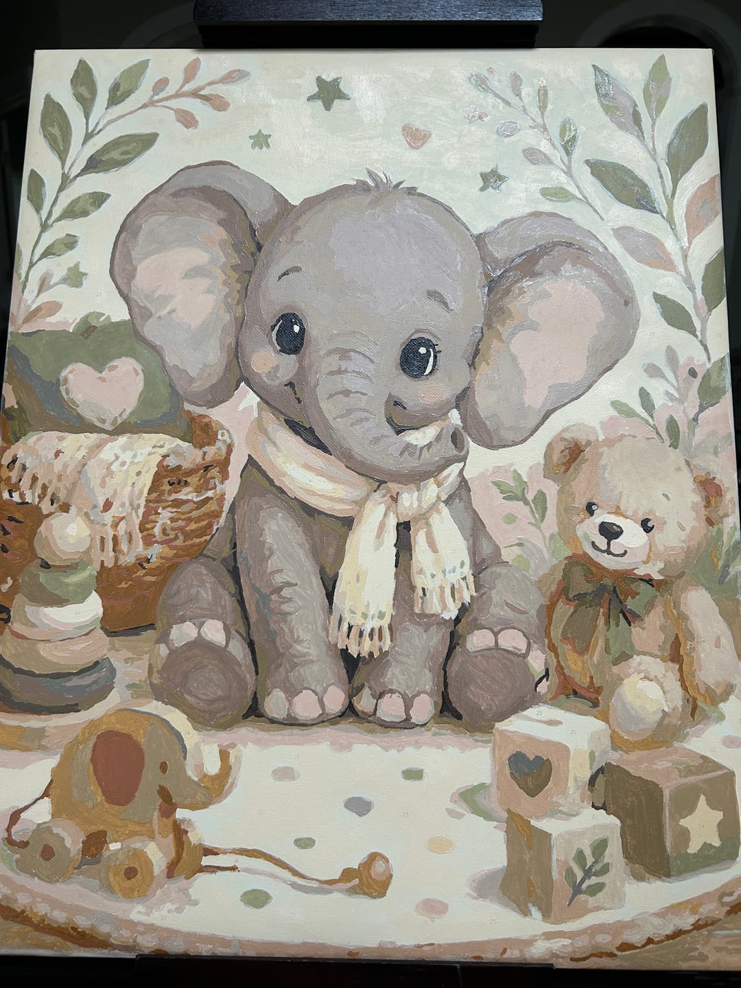 Customer photo review of Little Elephant | Paint by Number
