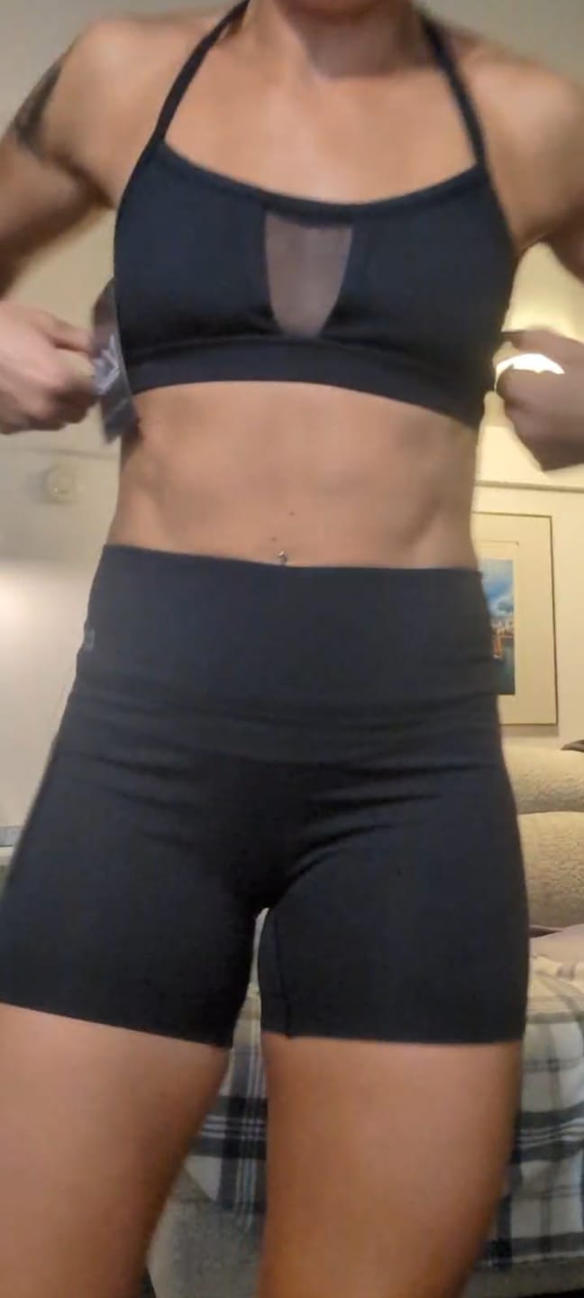 Customer photo review of DAYDREAM Mesh "Y" Back Sports Bra