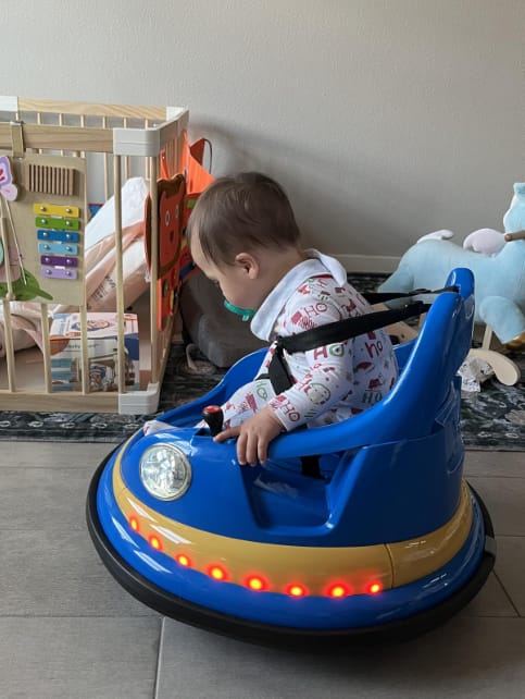 Customer photo review of Electric Bumper Car for Kids with Remote Controller