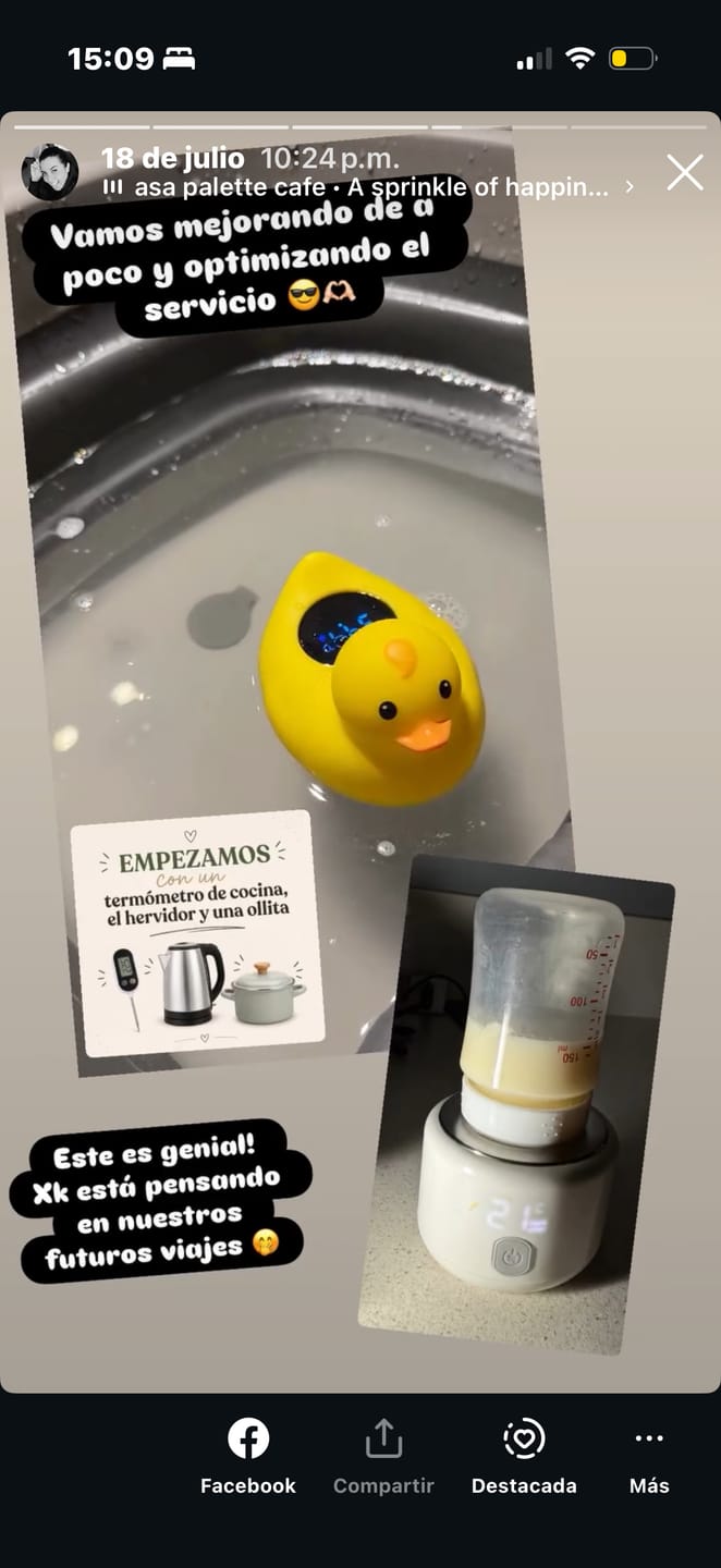Customer photo review of Calentador de mamaderas portátil