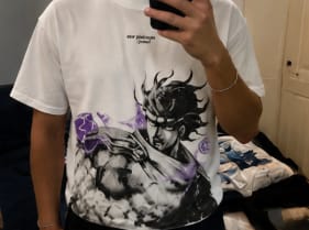 Customer photo review of STR PLATINUM WHITE TEE