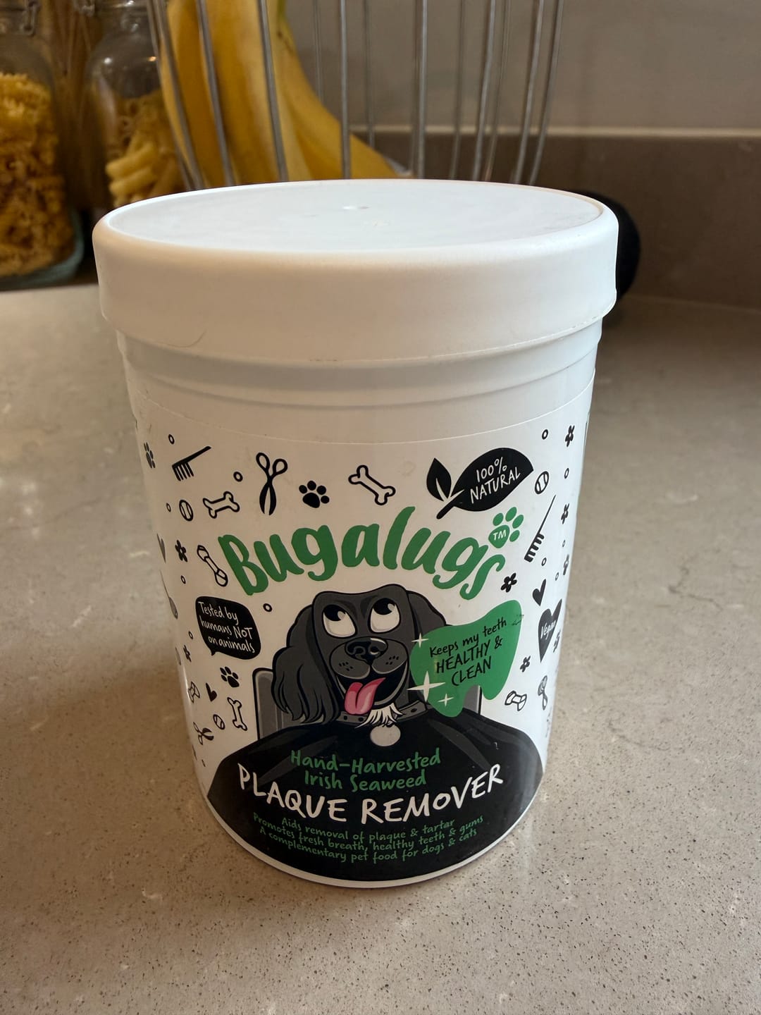 Customer photo review of 100% Natural Plaque Remover for Dogs & Cats (200g)
