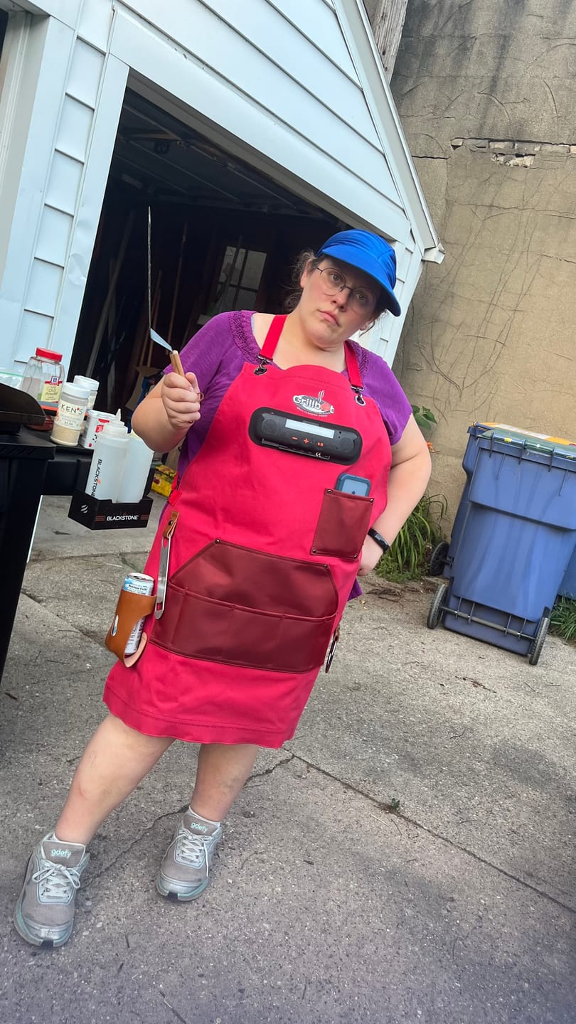 Customer photo review of Grillbot Smart BBQ Apron