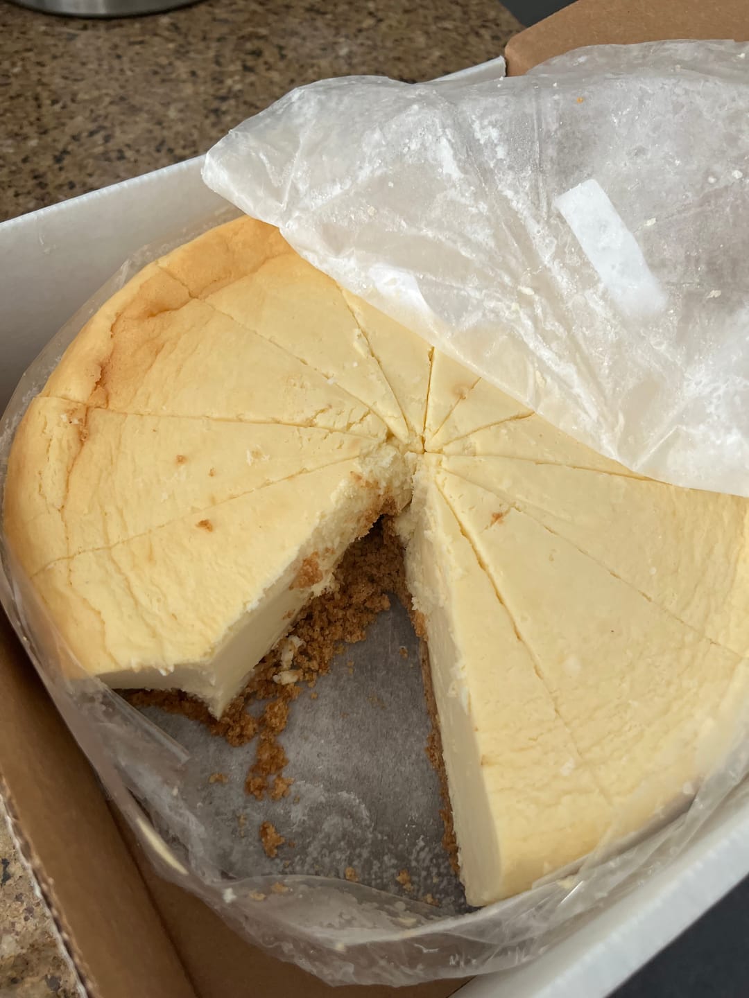 Customer photo review of New York Style Cheesecake