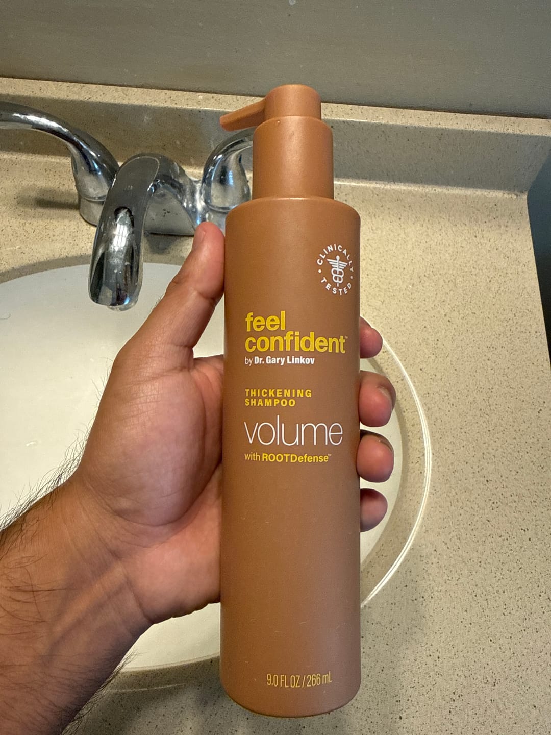 Customer photo review of Hair Thickening Shampoo