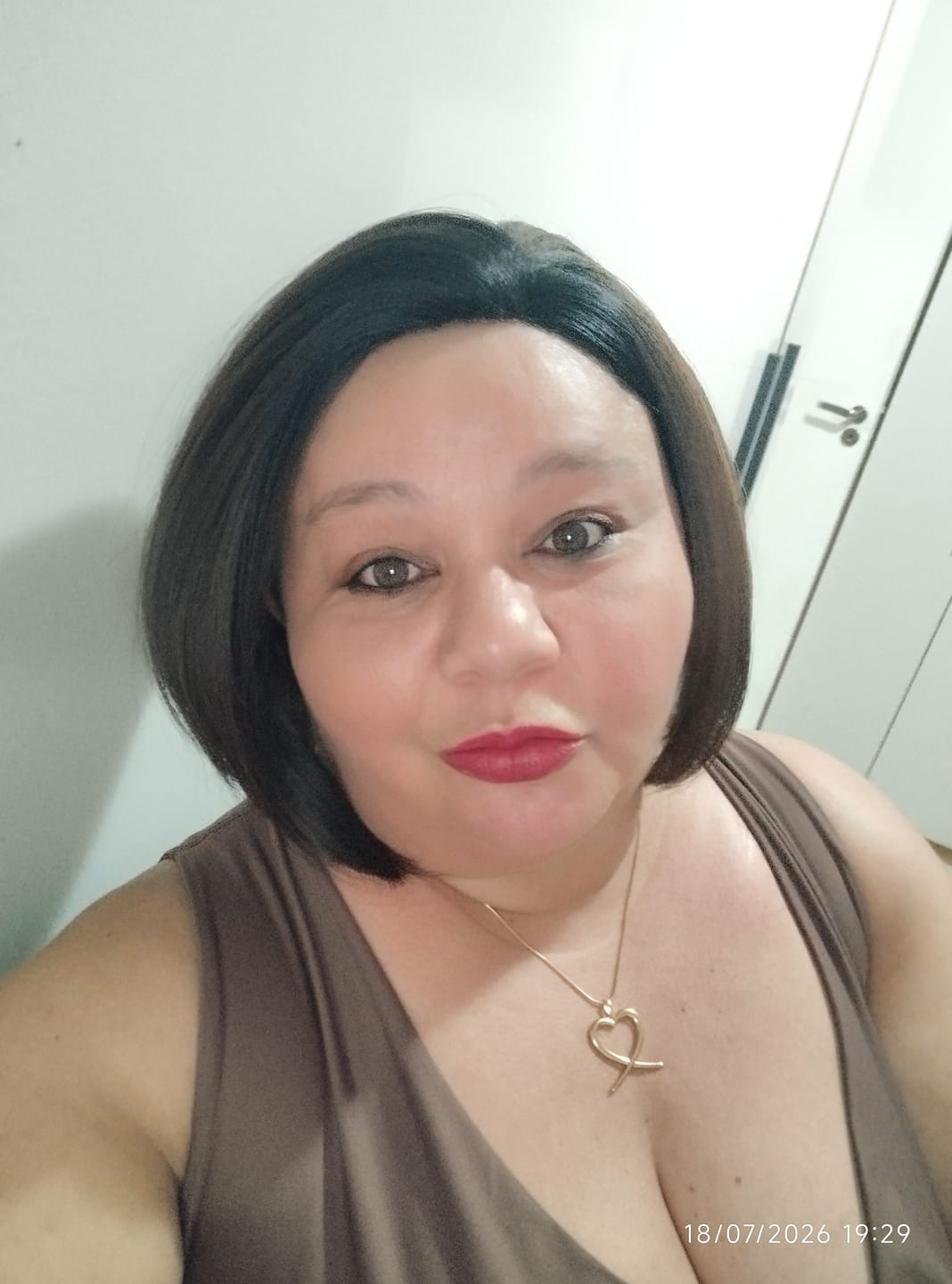 Customer photo review of Lace Front Mandy - Castanho Iluminada OP3027