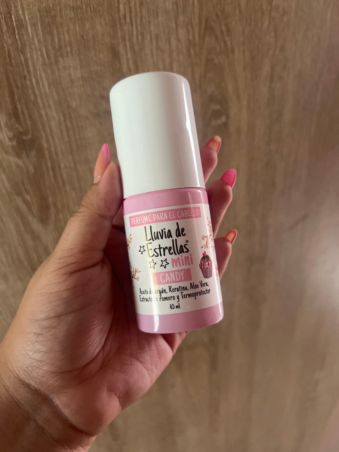 Customer photo review of PERFUME PARA CABELLO MINI CANDY